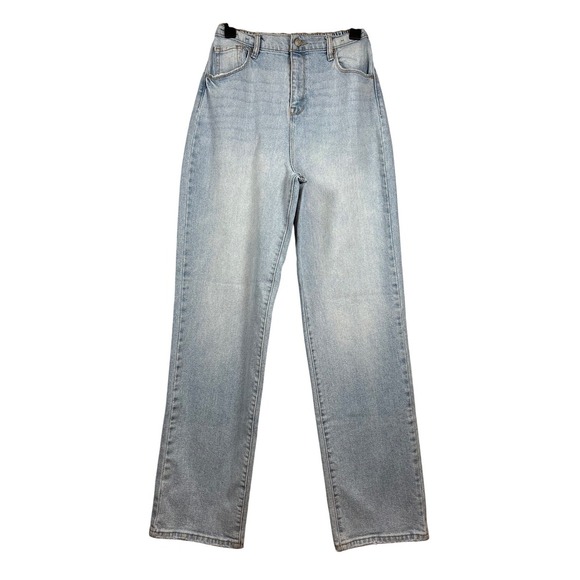 Fashionova High Rise, Baggy Straight Leg Jeans, Light Wash, Size 11 - Picture 1 of 6